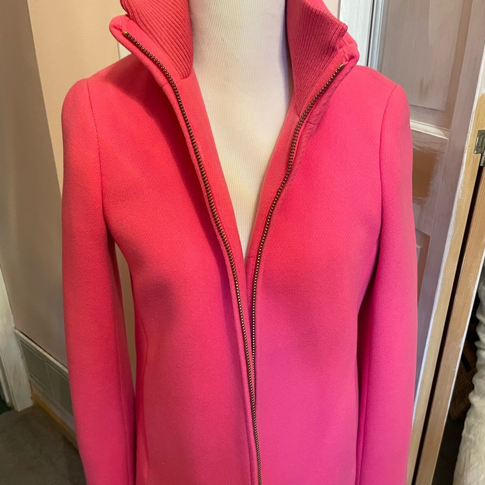 JCrew pink coat w/th insulate size 6 NWOT